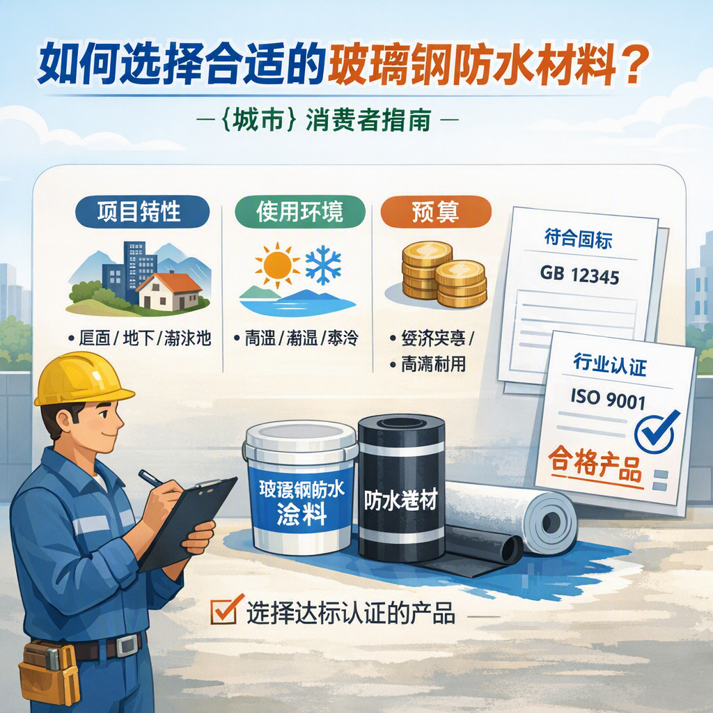 如何判定玻璃钢防水材料的合格标准? 伊春 消费者指南