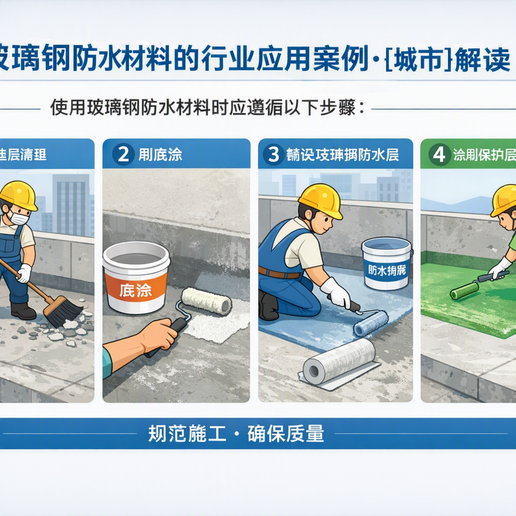 玻璃钢防水材料的行业应用案例,伊春解读