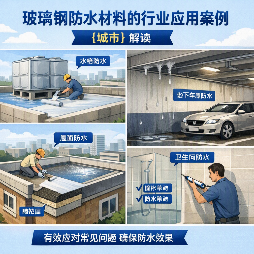 玻璃钢防水材料的行业应用案例,伊春解读