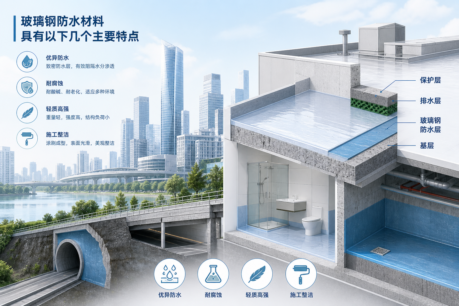 2023年玻璃钢防水材料市场趋势分析,关注 伊春 发展